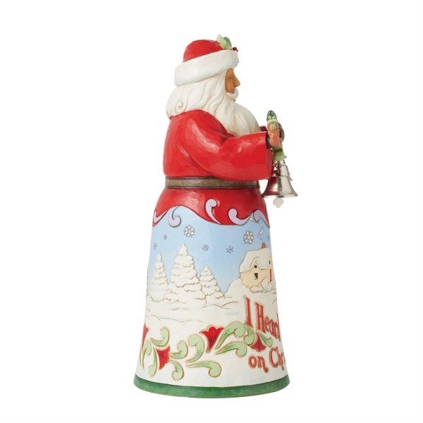 Heard The Bells Kerstman Beeldje - JIM SHORE HEARTWOOD CREEK