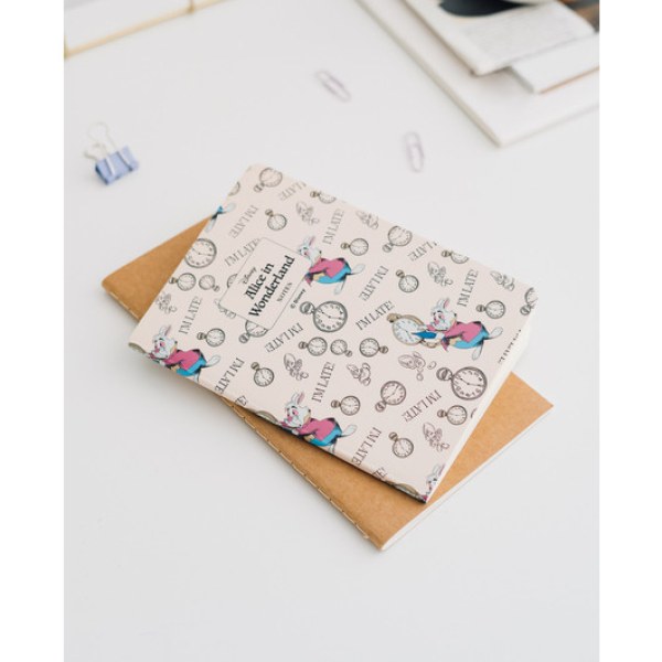 PAK 3 A6 NOTITIEBOEKJES - DISNEY ALICE IN WONDERLAND