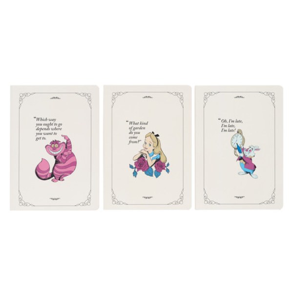 PAKKET 3 CARNETEN A5 - DISNEY ALICE IN WONDERLAND