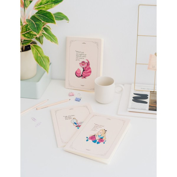 PAKKET 3 CARNETEN A5 - DISNEY ALICE IN WONDERLAND
