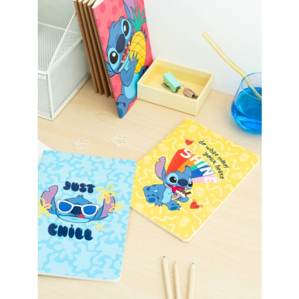 PACK 3 A5 NOTITIEBOEKJES - DISNEY STITCH TROPICAL