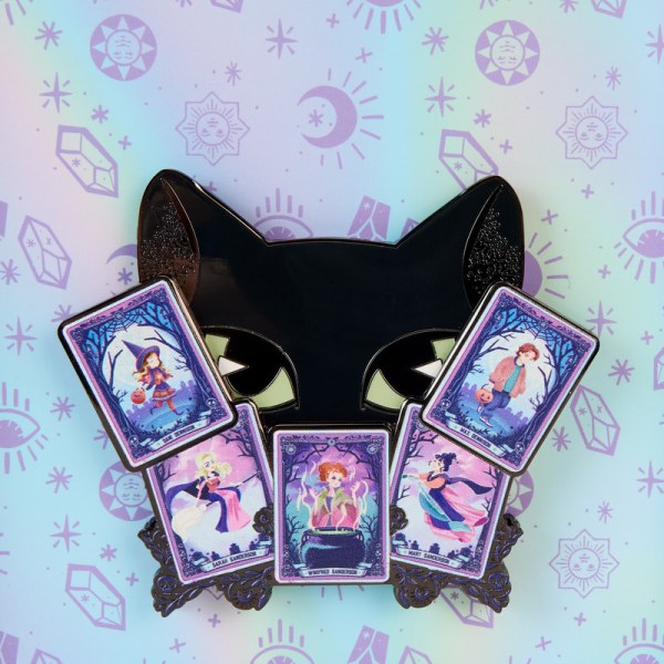 Pin's Binx in het licht van tarotkaarten Hocus Pocus collector box - DISNEY LOUNGEFLY