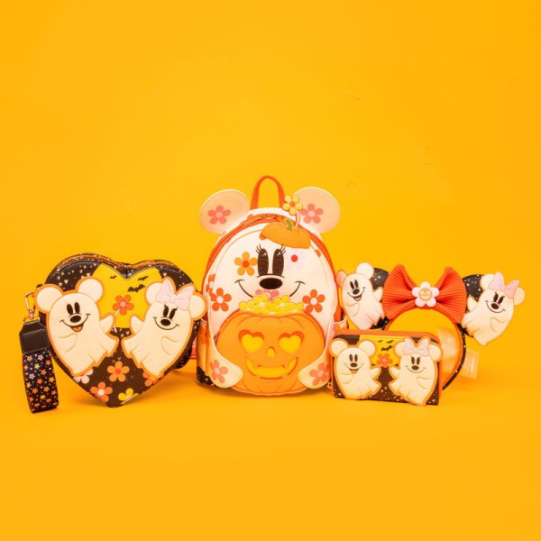 Minnie Floral Ghost Cosplay Light Up Glow Mini Rugzak - DISNEY LOUNGEFLY