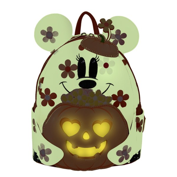 Minnie Floral Ghost Cosplay Light Up Glow Mini Rugzak - DISNEY LOUNGEFLY