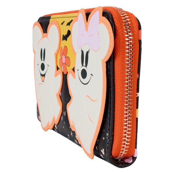 Mickey & Minnie Floral Ghost Glow-portemonnee - DISNEY LOUNGEFLY