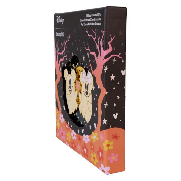 Mickey & Minnie Floral Ghost Glow Collector Box Schuifspeld - DISNEY LOUNGEFLY