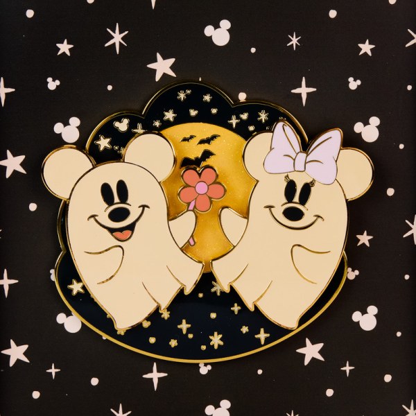 Mickey & Minnie Floral Ghost Glow Collector Box Schuifspeld - DISNEY LOUNGEFLY