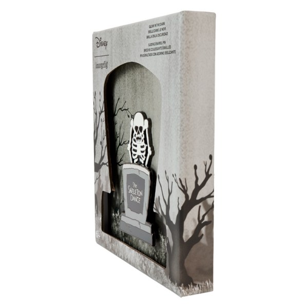 De Skeleton Dance 95th Anniversary Glow Collector Box Schuifpin - DISNEY LOUNGEFLY