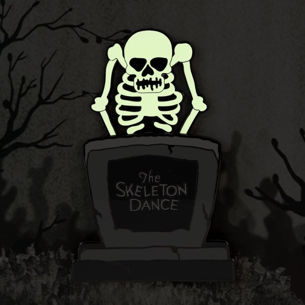 De Skeleton Dance 95th Anniversary Glow Collector Box Schuifpin - DISNEY LOUNGEFLY