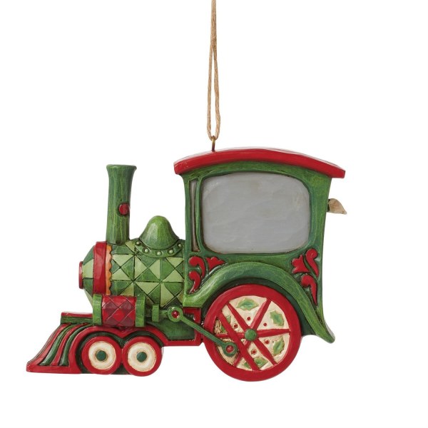 Kerstman trein ornament - JIM SHORE HEARTWOOD CREEK