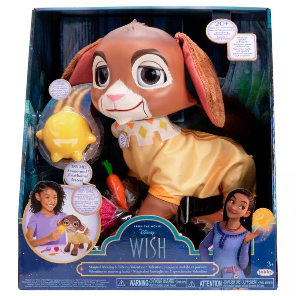 Valentino & Star pop 38cm geluid - Disney Wish