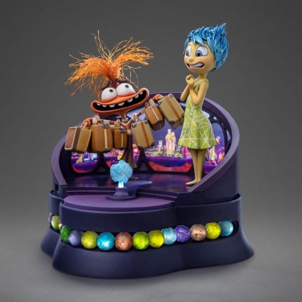 Inside Out 2 beeldje 1/10 Deluxe Art Scale Joy and Anxiety 26 cm - Disney Pixar