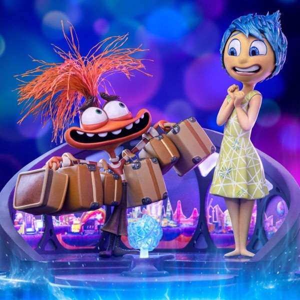 Inside Out 2 beeldje 1/10 Deluxe Art Scale Joy and Anxiety 26 cm - Disney Pixar