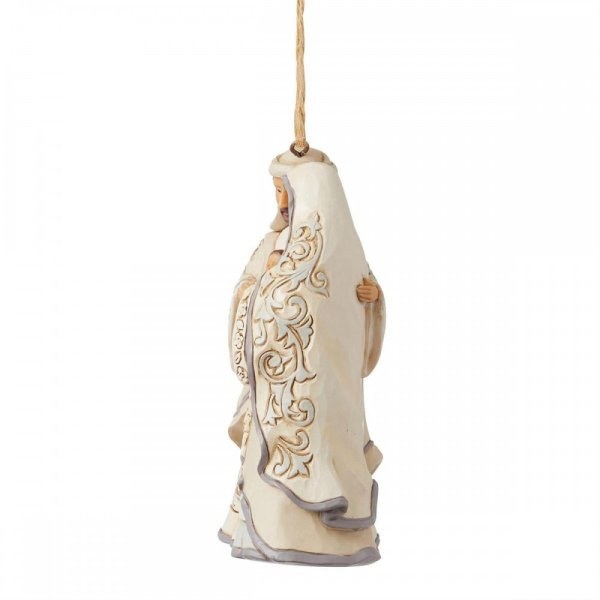 White Woodland Heilige Familie Ornament - JIM SHORE HEARTWOOD CREEK