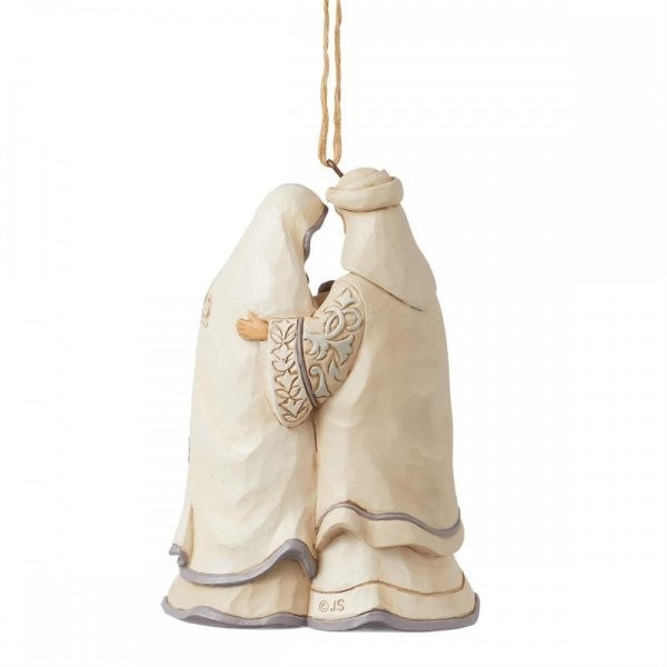 White Woodland Heilige Familie Ornament - JIM SHORE HEARTWOOD CREEK