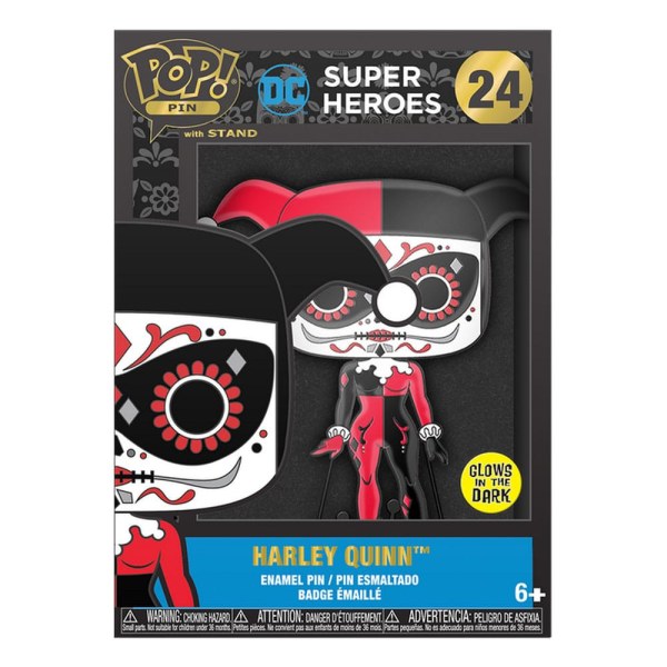 POP! Pin Harley Quinn (Glow-in-the-Dark) - Loungefly DC Comics DOTD