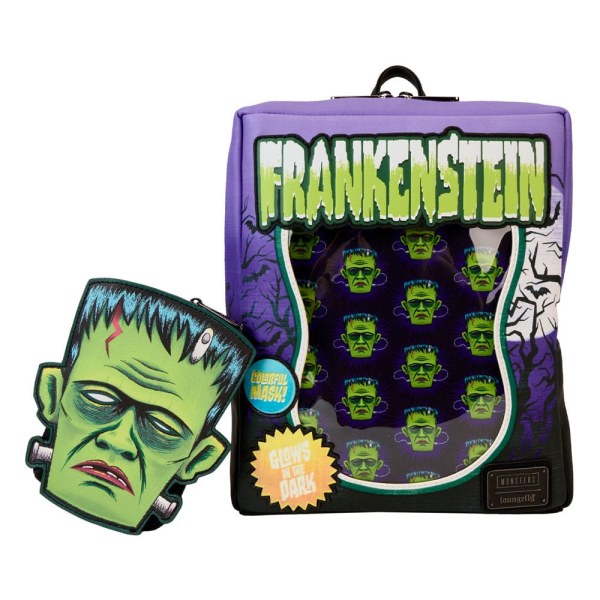 Mini rugzak Frankenstein neon masker - Loungefly Universal Monsters