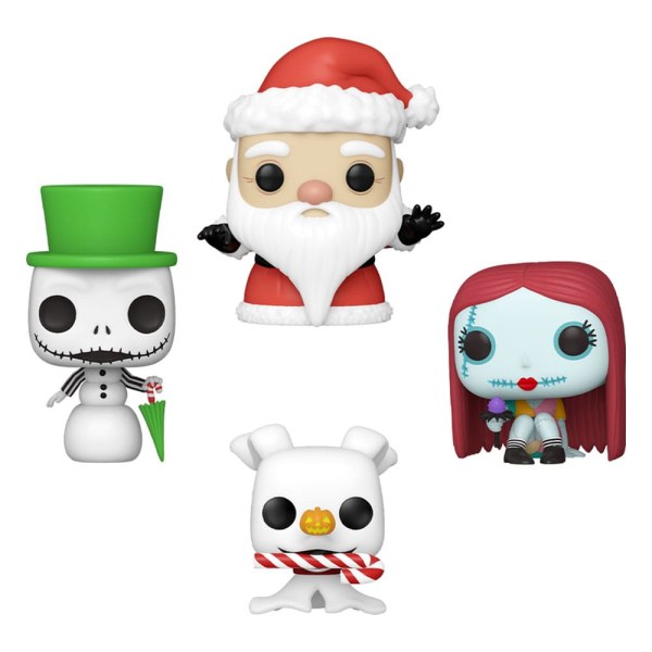 Het Kerstmis Before Kerstmis pakket 4 Pocket POP-beeldjes! Vinyl Tree Holiday 4 cm