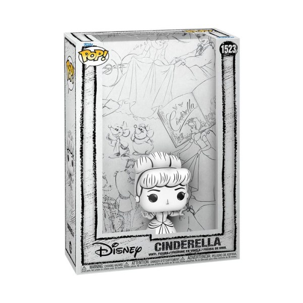 Assepoester POP! 1523 Comic Cover Vinyl Figuur Geschetst - Assepoester 9 cm