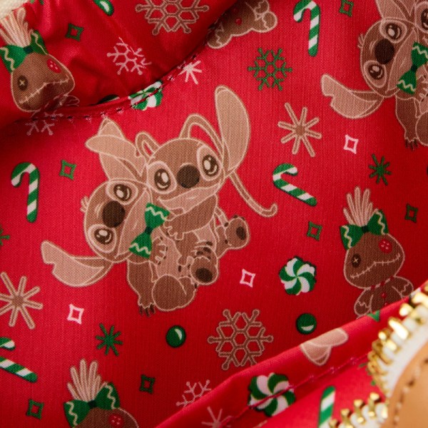 Stitch geurende Angel & Stitch peperkoek hart Schoudedtas met muntzakje - DISNEY LOUNGEFLY