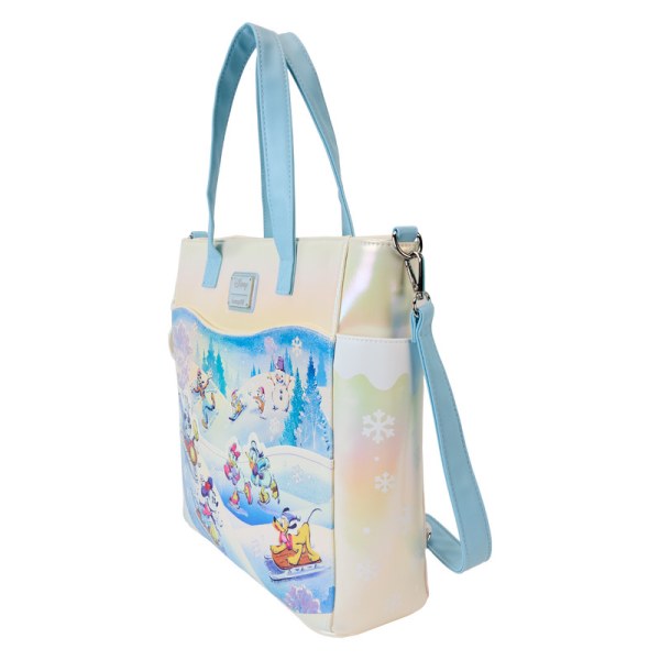 Mickey & Friends Winter Wonderland Scene convertible Rugzak en Shopper - DISNEY LOUNGEFLY