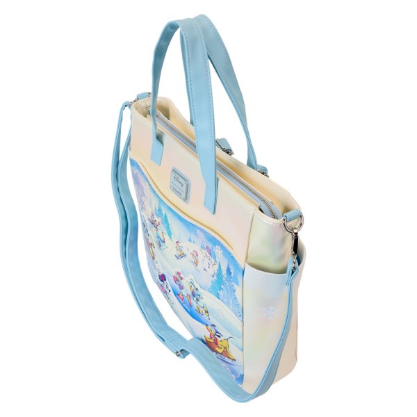 Mickey & Friends Winter Wonderland Scene convertible Rugzak en Shopper - DISNEY LOUNGEFLY