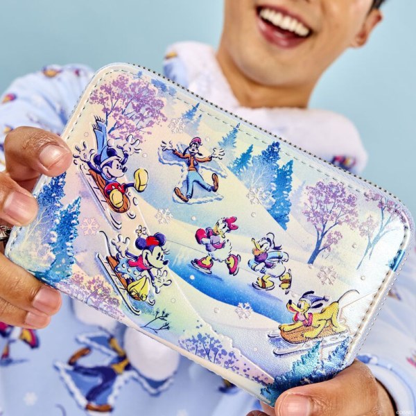 Mickey & Friends Winter Wonderland Scene Portemonnee - DISNEY LOUNGEFLY
