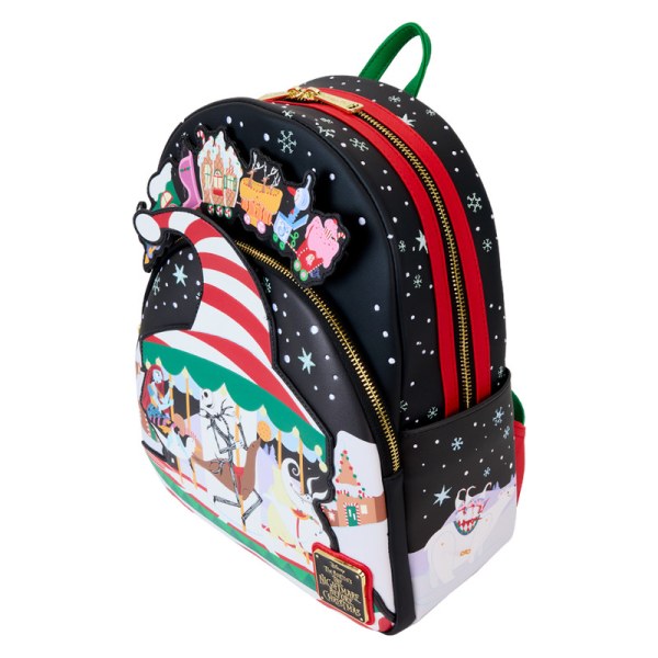 Candy Cane Carousel Glow Mini Rugzak - DISNEY LOUNGEFLY The Nightmare Before Christmas