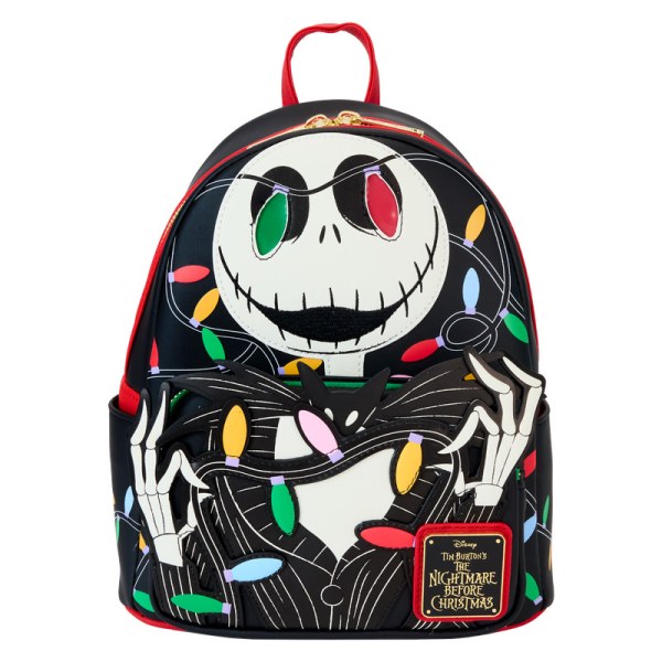 Jack Wrapped In Lights Light Up Glow Mini Rugzak - DISNEY LOUNGEFLY The Nightmare Before Christmas