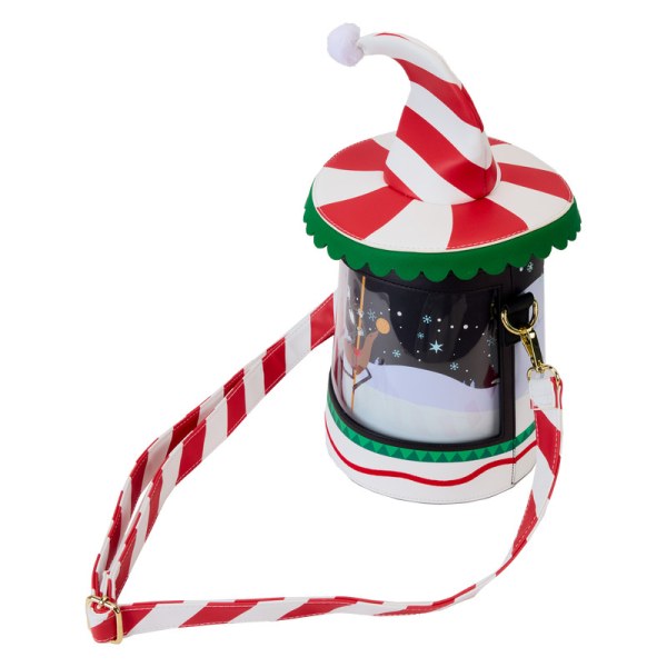 Candy Cane Carousel Spinning Figure Schoudedtas - DISNEY LOUNGEFLY The Nightmare Before Christmas