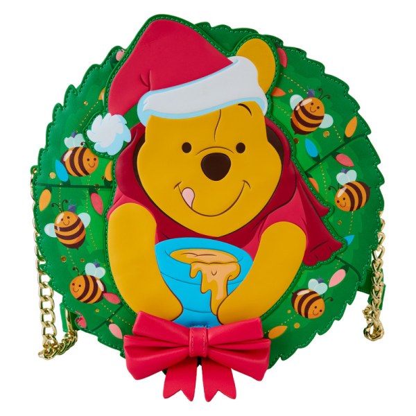 Stuck In Wreath Glow Schoudedtas - DISNEY LOUNGEFLY Winnie De Poeh