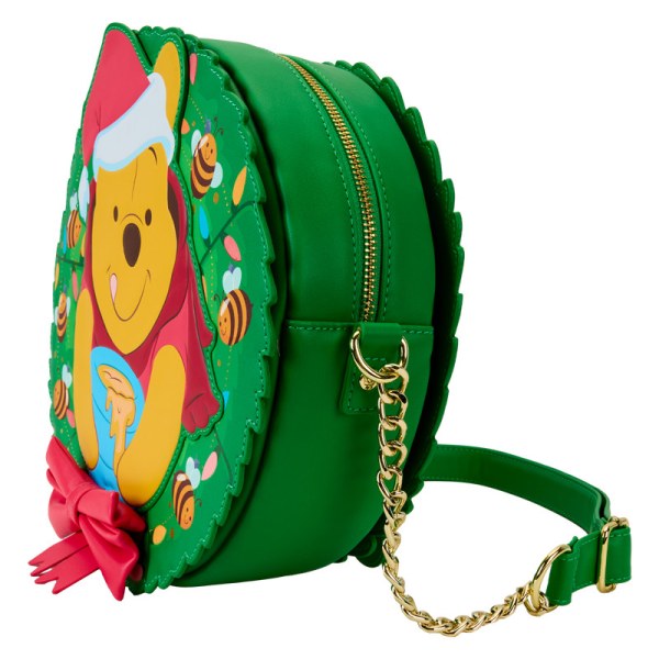 Stuck In Wreath Glow Schoudedtas - DISNEY LOUNGEFLY Winnie De Poeh