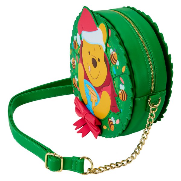 Stuck In Wreath Glow Schoudedtas - DISNEY LOUNGEFLY Winnie De Poeh