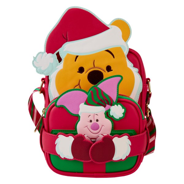 Santa Winnie & Piglet cosplay Schoudedtas met muntzakje - DISNEY LOUNGEFLY Winnie De Poeh