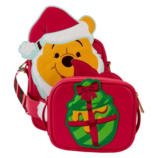 Santa Winnie & Piglet cosplay Schoudedtas met muntzakje - DISNEY LOUNGEFLY Winnie De Poeh