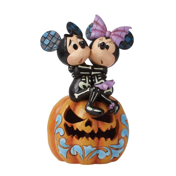 LED Pompoen Figuur Mickey en Minnie Skeletten - DISNEY TRADITIONS