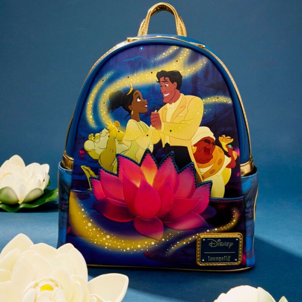 Tiana & Prins Naveen Glow Mini Rugzak - DISNEY LOUNGEFLY De Prinses en de Kikker 15e Jubileum