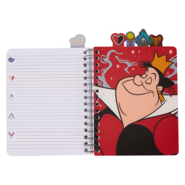 Iridescent spiraalvormig tabblad dagboek - DISNEY LOUNGEFLY Villains