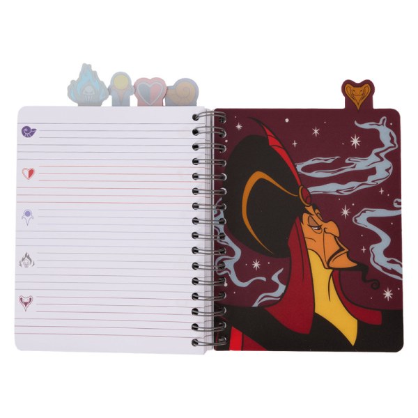 Iridescent spiraalvormig tabblad dagboek - DISNEY LOUNGEFLY Villains