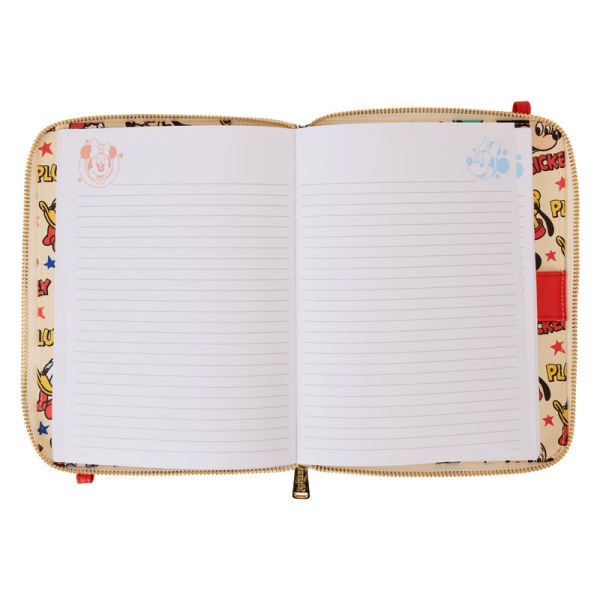 Mickey & Friends navulbaar schoudertas-dagboek - DISNEY LOUNGEFLY