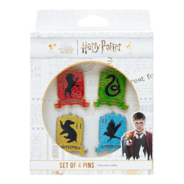 SET VAN 4 HOGWARTS HOUSE- PINS - HARRY POTTER