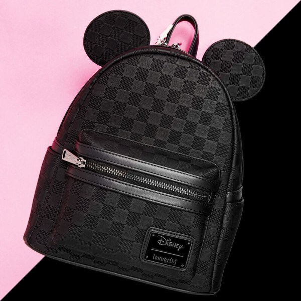 Mickey Muis geruite textuur mini rugzak - DISNEY LOUNGEFLY