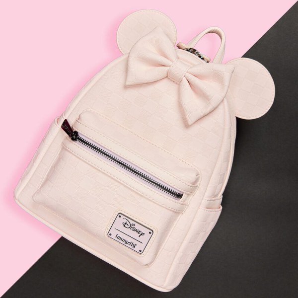 Minnie Muis geruite textuur mini rugzak - DISNEY LOUNGEFLY