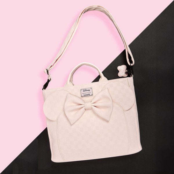 Minnie Muis geruite textuur converteerbare rugzak & Shopper - DISNEY LOUNGEFLY