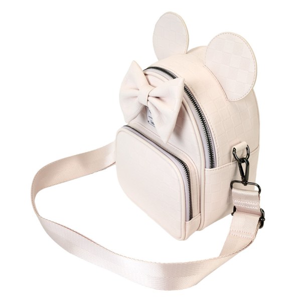 Minnie Muis geruite textuur converteerbare mini rugzak & schoudertas - DISNEY LOUNGEFLY