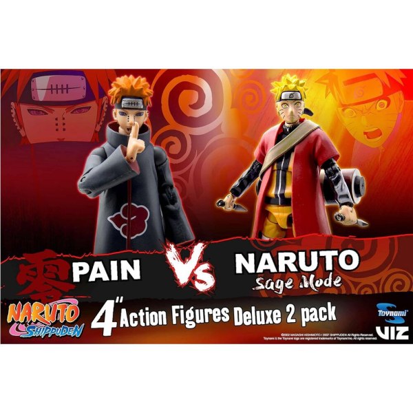 Naruto vs Pain Sage Mode set figuren - Naruto Shippuden 25e verjaardag