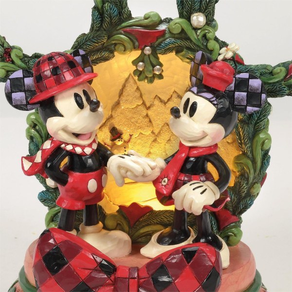 Mickey & Minnie LED Diorama - Disney Traditions