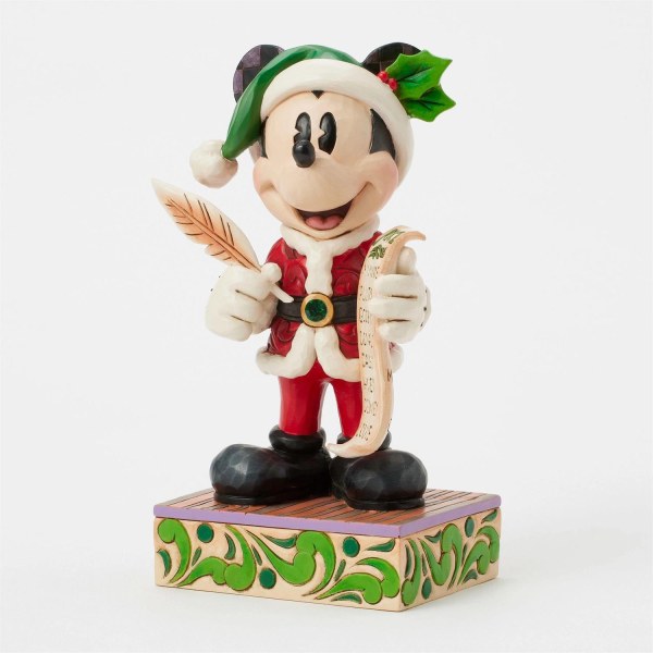 Kerstman Mickey met lijst - Disney Traditions