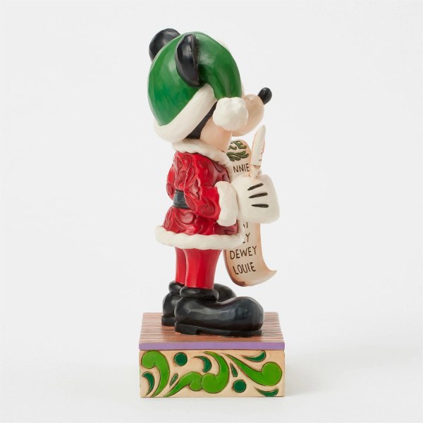 Kerstman Mickey met lijst - Disney Traditions