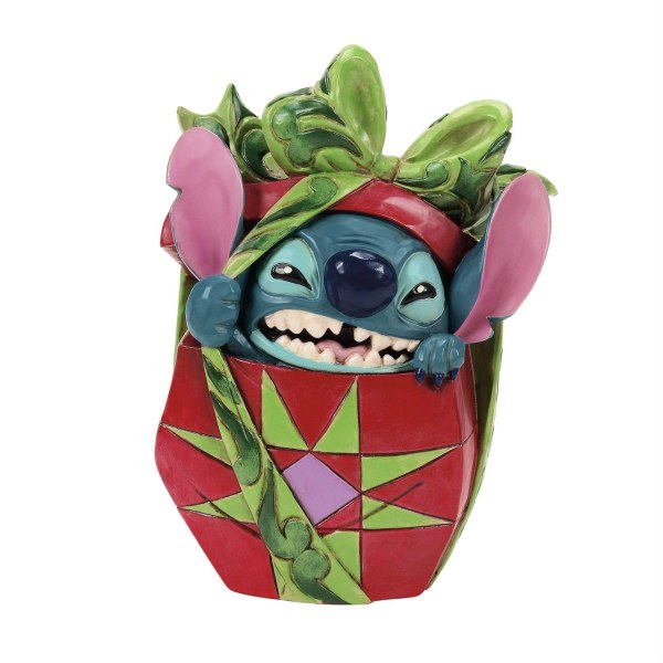 Stitch scheurend cadeau - Disney Traditions